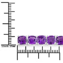 6.05 Carat Genuine Amethyst .925 Sterling Silver Bracelet-6