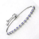 0.91 Carat Genuine Tanzanite .925 Sterling Silver Bracelet-7
