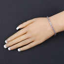 0.91 Carat Genuine Tanzanite .925 Sterling Silver Bracelet-9