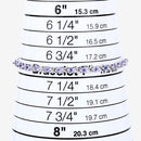 0.91 Carat Genuine Tanzanite .925 Sterling Silver Bracelet-13