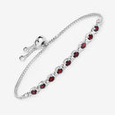 1.80 Carat Genuine Garnet .925 Sterling Silver Bracelet-10