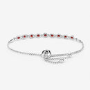 1.80 Carat Genuine Garnet .925 Sterling Silver Bracelet-12