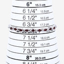 1.80 Carat Genuine Garnet .925 Sterling Silver Bracelet-13