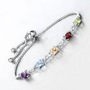 2.24 Carat Genuine Multi Stone .925 Sterling Silver Bracelet-7