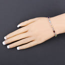 2.24 Carat Genuine Multi Stone .925 Sterling Silver Bracelet-9