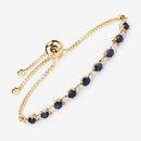 1.83 Carat Genuine Blue Sapphire and White Diamond .925 Sterling Silver Bracelet-11