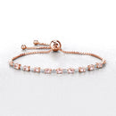 1.38 Carat Genuine Morganite and White Diamond .925 Sterling Silver Bracelet-8