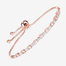 1.38 Carat Genuine Morganite and White Diamond .925 Sterling Silver Bracelet-11
