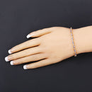 1.56 Carat Genuine Tanzanite and White Diamond .925 Sterling Silver Bracelet-9