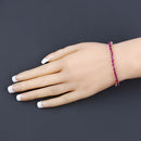 9.18 Carat Genuine Ruby 10K White Gold Bracelet-8