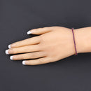 4.44 Carat Genuine Ruby .925 Sterling Silver Bracelet-4