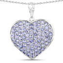 4.86 Carat Genuine Tanzanite .925 Sterling Silver Pendant-1