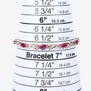 5.00 Carat Genuine Ruby 10K Yellow Gold Bracelet-9