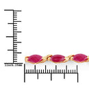 8.00 Carat Genuine Ruby 10K Yellow Gold Bracelet-3