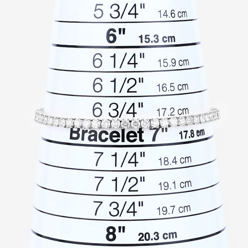 5.10 Carat Lab Grown Diamond 14K White Gold Bracelet
