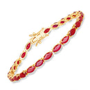 9.50 Carat Genuine Ruby 14K Yellow Gold Bracelet-1