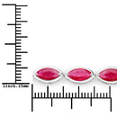 9.00 Carat Genuine Ruby 14K White Gold Bracelet-3
