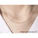 14k Yellow Gold Faceted Cable Link Chain 1.3mm-4