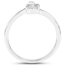 14K White Gold 0.50 Carat Genuine White Diamond Ring-2