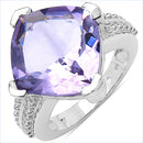10.30 Carat Genuine Amethyst .925 Sterling Silver Ring-1