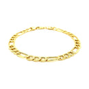6.5mm 14k Yellow Gold Lite Figaro Bracelet-2