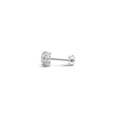 1 cttw Certified IGI Lab Grown Round Diamond Stud Earrings 14k White Gold (G/VS2) - 0