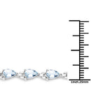 7.00 Carat Genuine Aquamarine .925 Sterling Silver Bracelet-6