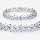 14.11 Carat Genuine Aquamarine .925 Sterling Silver Bracelet-8