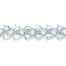 14.11 Carat Genuine Aquamarine .925 Sterling Silver Bracelet-6