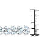 14.11 Carat Genuine Aquamarine .925 Sterling Silver Bracelet-7