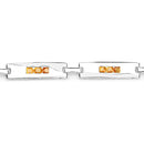 2.52 Carat Genuine Yellow Sapphire .925 Sterling Silver Bracelet-7