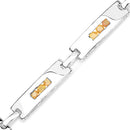 2.52 Carat Genuine Yellow Sapphire .925 Sterling Silver Bracelet-8