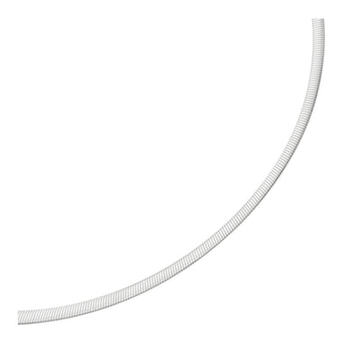 4.0mm 14k Two Tone Gold Reversible Omega Necklace - 0