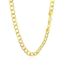 6.1mm 10k Yellow Gold Curb Chain-3