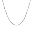 10k White Gold Singapore Chain 1.5mm-2