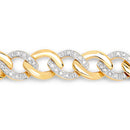0.70 Carat Genuine White Diamond .925 Sterling Silver Bracelet-5