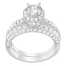 14K White Gold 1 ct. TDW Round Cut Diamond Ring (G-H, I1-I2)-2