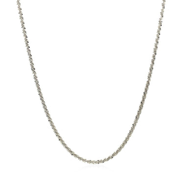 14k White Gold Sparkle Chain 1.5mm - 0