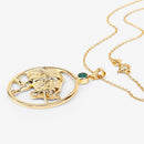0.23 Carat Genuine Emerald .925 Sterling Silver Pendant-3