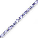 8.75 Carat Genuine Tanzanite .925 Sterling Silver Bracelet-9