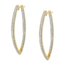 10k Yellow Gold Round Cut Diamond Earrings (1 cttw, I-J Color, I2-I3 Clarity)-4