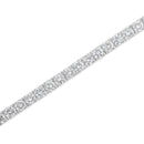 IGI Certified 5.0 Cttw Cut Diamond 14K White Gold Classic 7â€ Tennis Bracelet (H-I Color, I1-I2 Clarity)-4