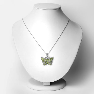 4.05 Carat Genuine Peridot .925 Sterling Silver Pendant - 0