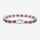 15.30 Carat Genuine Garnet .925 Sterling Silver Bracelet-13