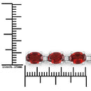 15.30 Carat Genuine Garnet .925 Sterling Silver Bracelet-7