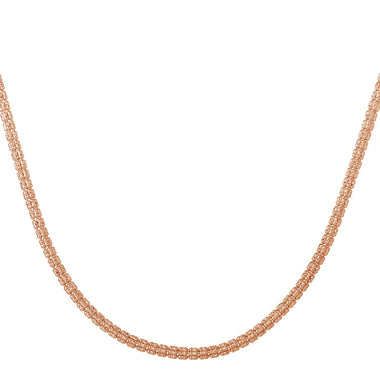 Ice Barrel Chain in 14k Rose Gold (3.10 mm) - 0