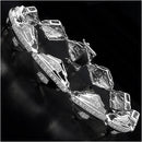 14K Yellow Gold Plated 1.07 Carat Genuine White Diamond Sterling Silver Bracelet-1