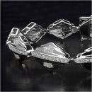 14K Yellow Gold Plated 1.07 Carat Genuine White Diamond Sterling Silver Bracelet-2