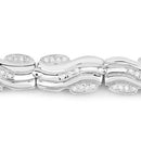 0.84 Carat Genuine White Diamond .925 Sterling Silver Bracelet-8