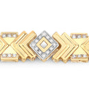 0.98 Carat Genuine White Diamond .925 Sterling Silver Bracelet-6